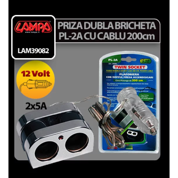 Double socket 12V