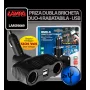 Priza dubla rabatabila Duo-4 la bricheta 12/24V + USB