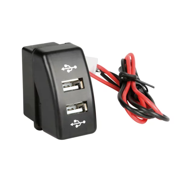 Original-Fit, double USB charger, 12/24V - Daf