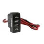 Original-Fit, double USB charger, 12/24V - Mercedes