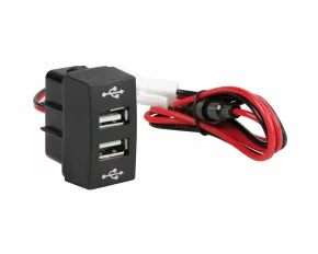 Original-Fit, double USB charger, 12/24V - Mercedes