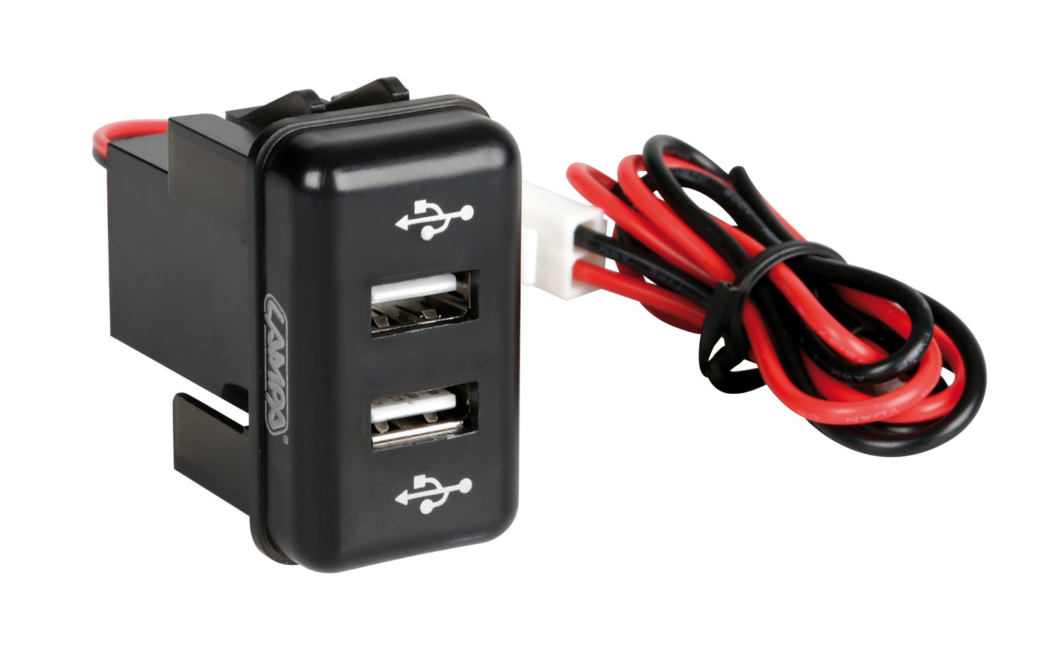 Original-Fit, double USB charger, 12/24V - Volvo thumb