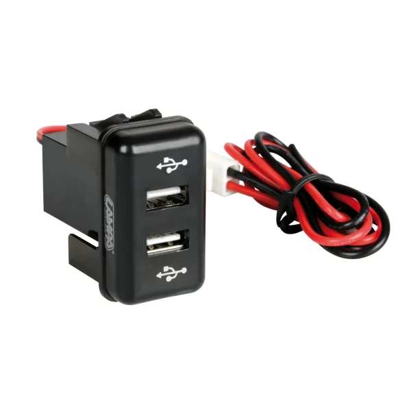 Original-Fit, double USB charger, 12/24V - Volvo