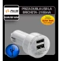 Dupla USB szivargyújtó aljzat 12 / 24V - 2100 mA Pulse - Fehér
