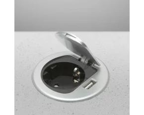 Hidden - built-in socket + USB