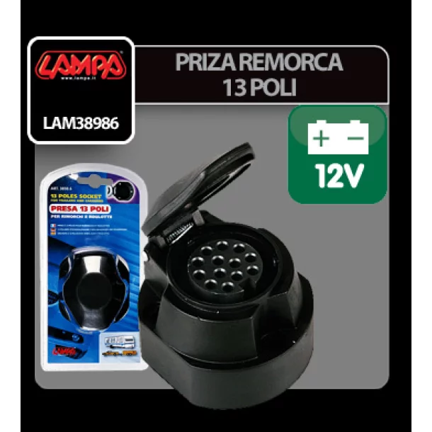 Priza remorca plastic 13 poli Lampa