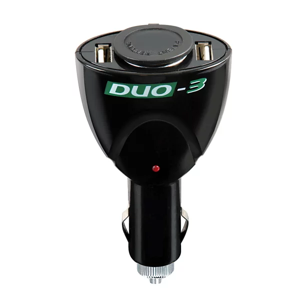 Duo-3, lighter plug dual power 12V + USB