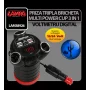 Multi-Power Cup, 3 sockets + 4 USB and voltmeter, 12/24/36V