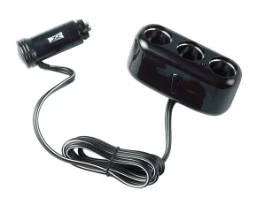 Priza tripla bricheta PL3 cu calblu 200cm 12/24V - Resigilat