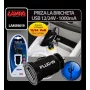 Plug-in, USB charger, 1000 mA, 12/24V