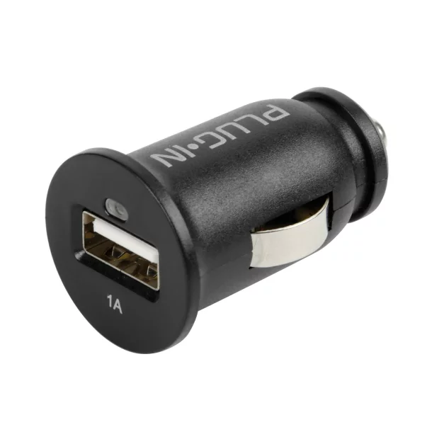 Plug-in, USB charger, 1000 mA, 12/24V