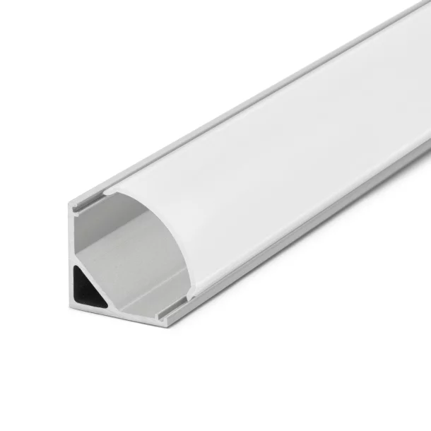 Profil  din aluminiu pt. benzi LED 1000x16x16mm - rotunjit