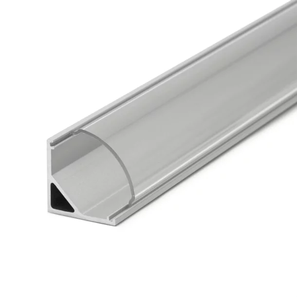 Profil  din aluminiu pt. benzi LED 1000x16x16mm - rotunjit