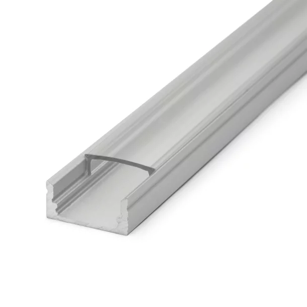 Profil U din aluminiu pt. benzi LED 1000x17x8mm