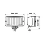 Proiector auto Prox alb 12V 1buc - Ceata