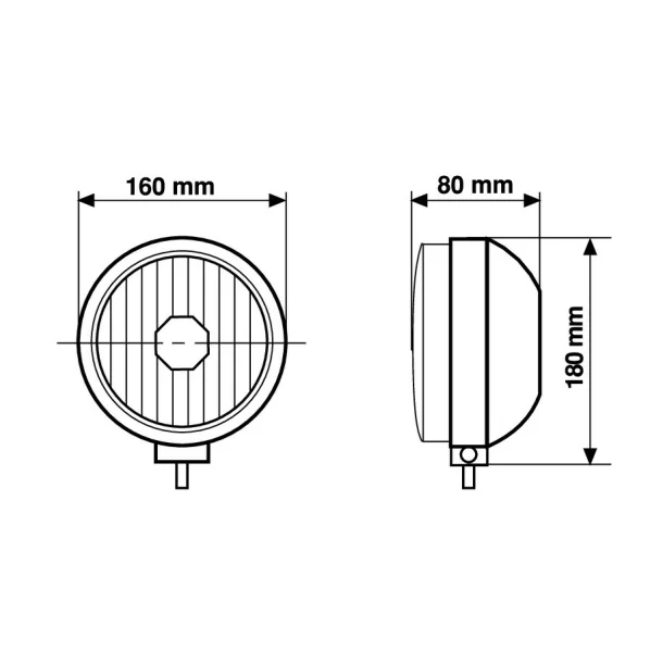 Power halogen fog lamp