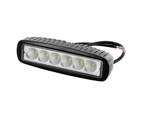 Proiector cu LED din metal dreptunghiular 6x3W 12/24V Kamar