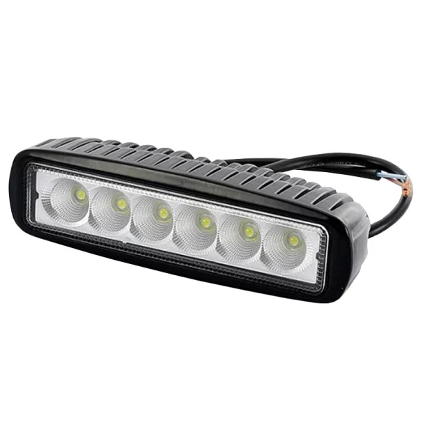 Kamar LED-es projektor fémből négyszögletes 6x3W 12/24V