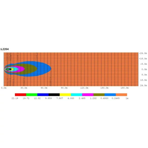 Kamar LED-es projektor fémből szögletes 15W 10/30V