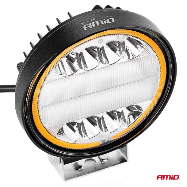 Proiector cu LED din metal rotund Combo Angel Eyes cu 2 functii, 9/36V, Amio