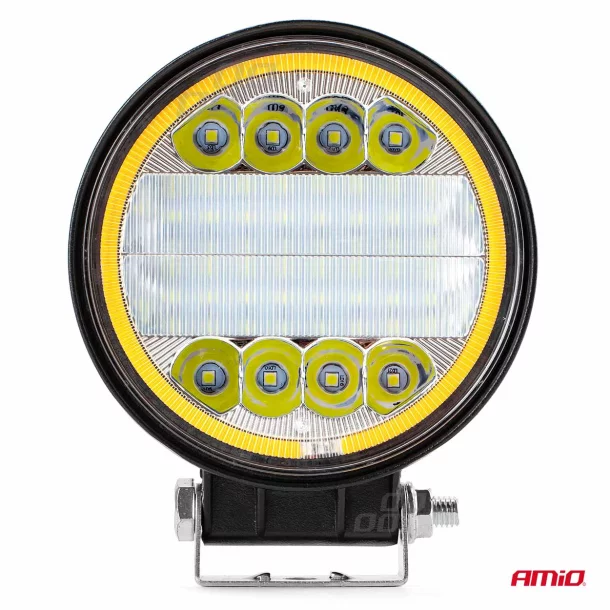 Proiector cu LED din metal rotund Combo Angel Eyes cu 2 functii, 9/36V, Amio