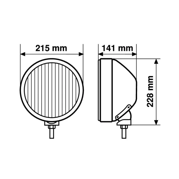 4x4-es Maxtel kerek inox projektor 1 db - Fehér- Köd