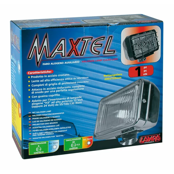 Stainless steel rectangular projector Maxtel 1pc - Deep