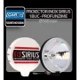 Proiector inox Sirius rotund Car Plus 1buc - Alb - Ø160mm