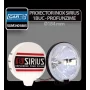 Proiector inox Sirius rotund Car Plus 1buc - Alb - Ø184mm