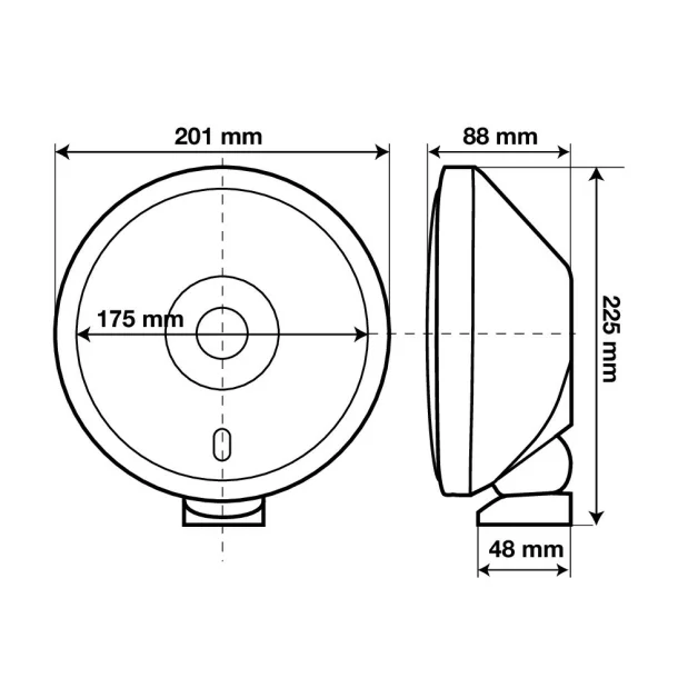 Proiector inox X-Due 1buc - Alb