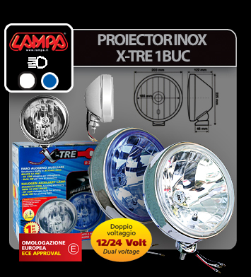 Proiector inox X-Tre 1buc - Alb thumb