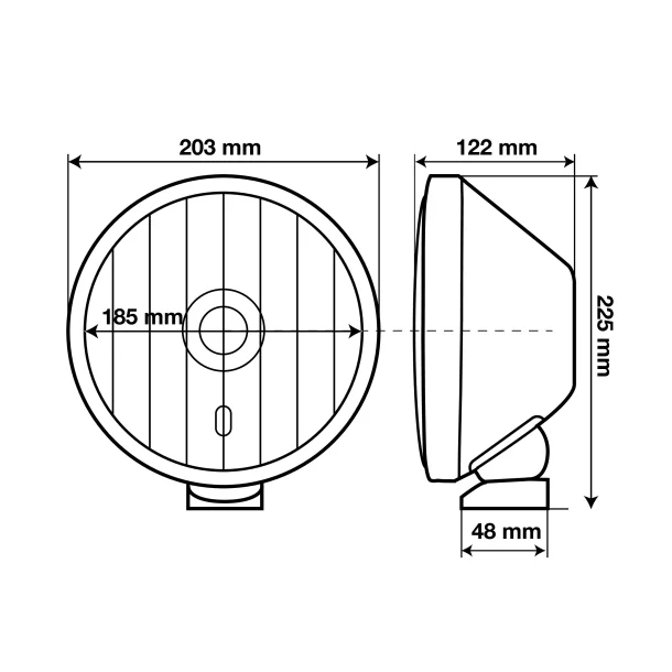 X-Tre inox ködlámpa - 1 darabos - Kék