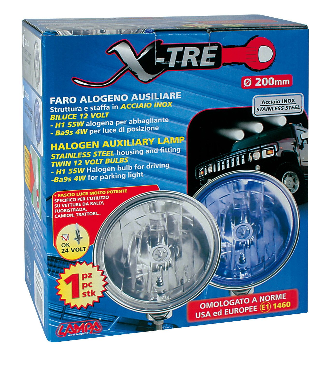 X-Tre inox ködlámpa - 1 darabos - Kék thumb