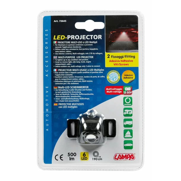 Proiector mers inapoi cu LED multifunctional - 12/30V