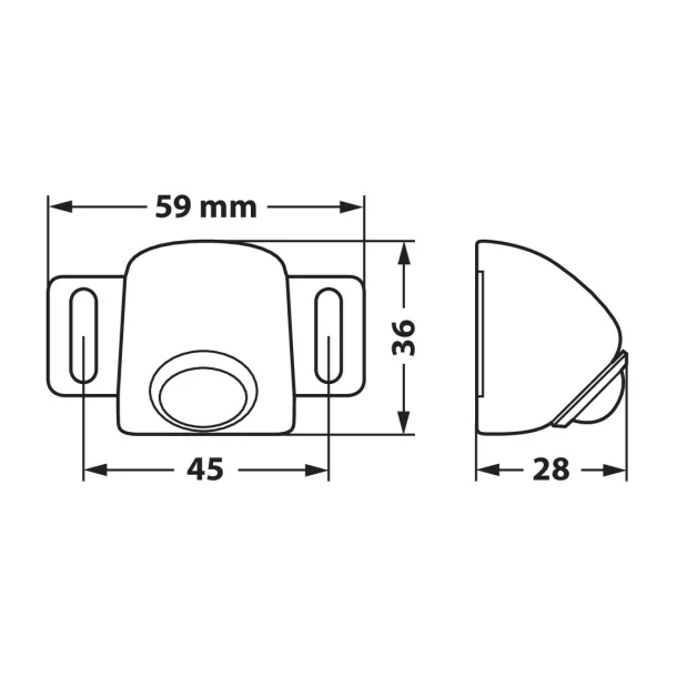 Proiector mers inapoi cu LED multifunctional - 12/30V