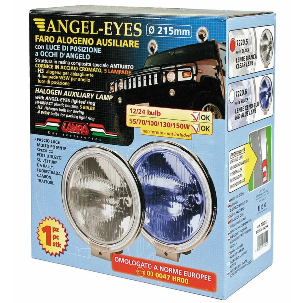 Plastic housing projector Angel-Eyes 1pc - Blue