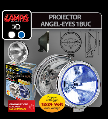 Proiector plastic Angel-Eyes 1buc - Albastru thumb