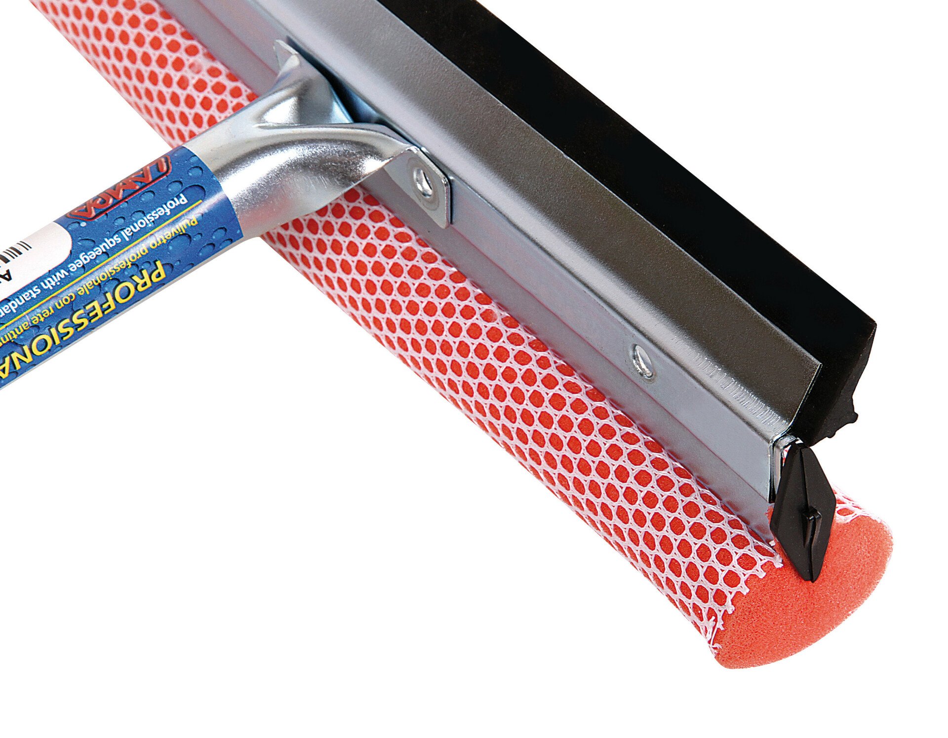 Professional metal squeegee with extra wooden handle - 25cm thumb