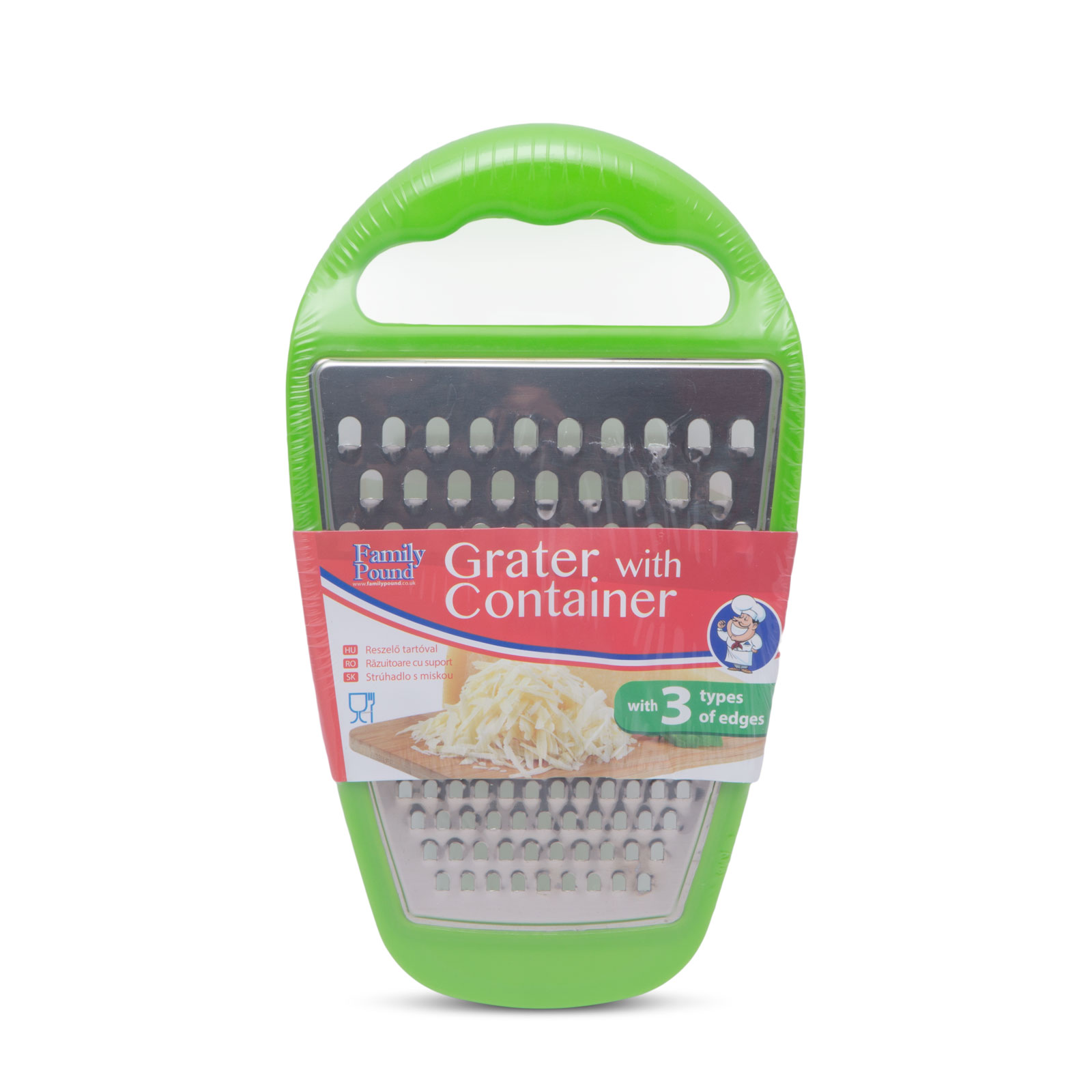Grater with holder thumb