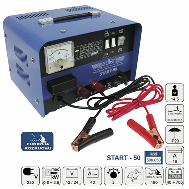 Battery charger 40A 12/24V Adler Kamar