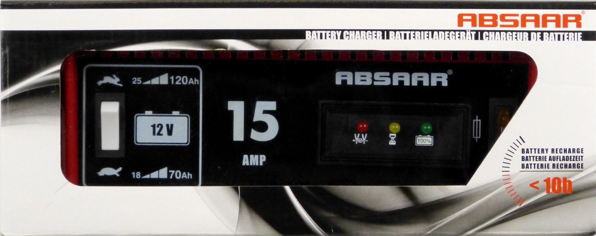 Absaar akkumulátortöltő 15A - 12V thumb