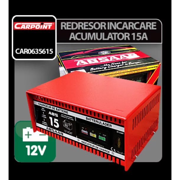 Redresor incarcare acumulator Absaar 15A - 12V