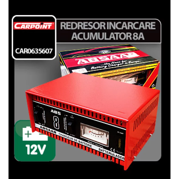 Redresor incarcare acumulator Absaar 8A - 12V