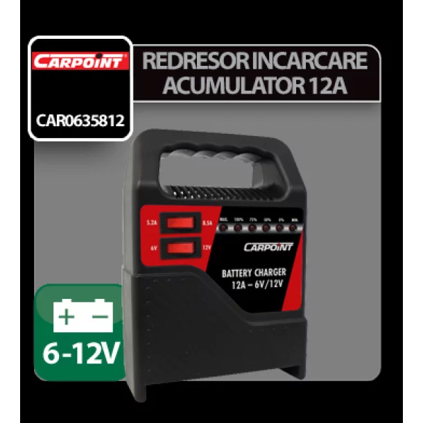 Redresor incarcare acumulator Carpoint 2/12A - 6/12V