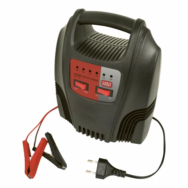 Carpoint, battery charger 6/12V - 8A
