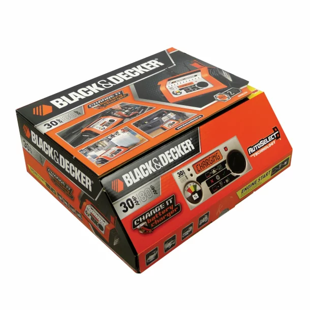 Redresor incarcare acumulator digital Black&amp;Decker 30A - 12V