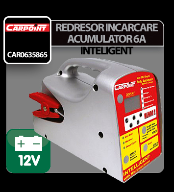Redresor incarcare acumulator inteligent Carpoint 6A - 12V thumb