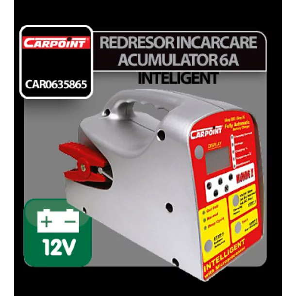 Redresor incarcare acumulator inteligent Carpoint 6A - 12V
