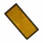 Euro-Norm reflector with adhesive tape 86x40mm - Yellow