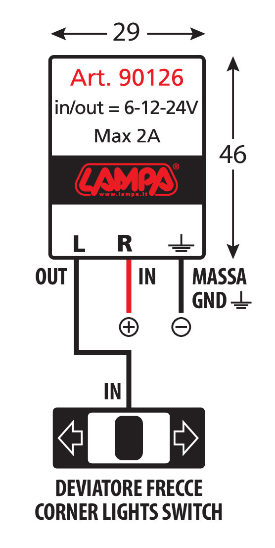 Electronic flasher device for Led indicators 6/12/24V thumb